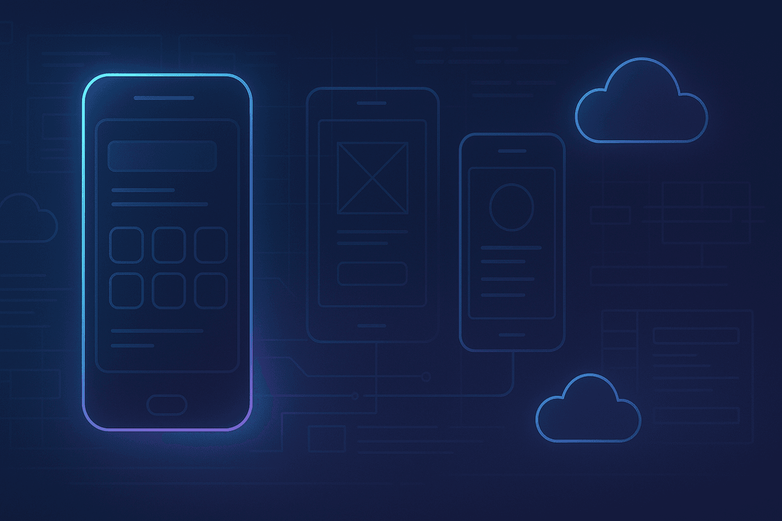Mobile app hero mockup
