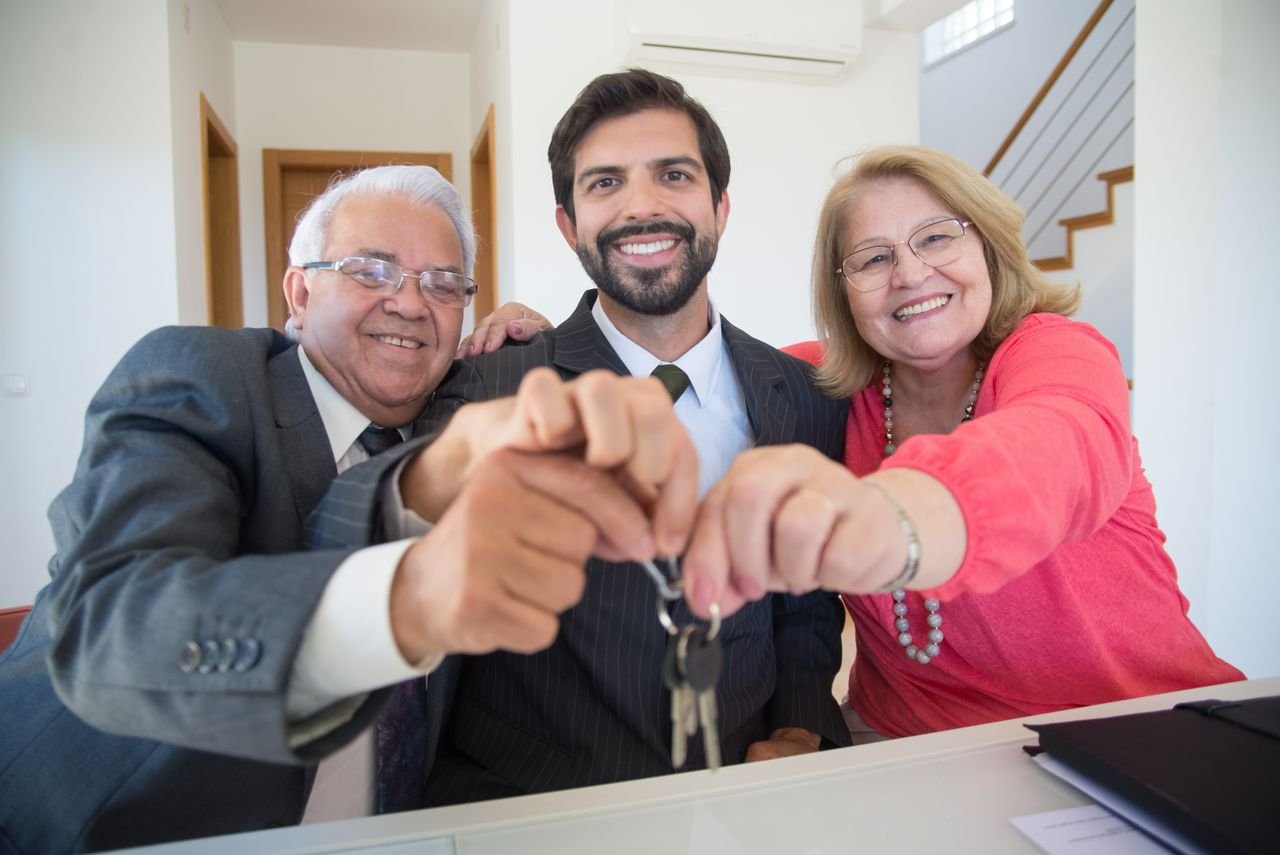 Family reviewing property decisions together with a trusted advisor